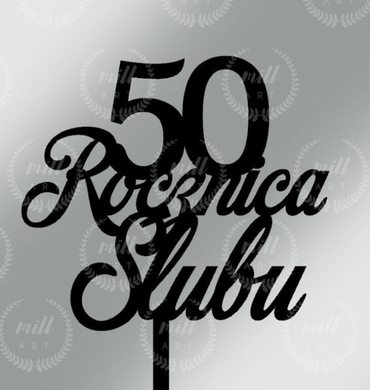 Toper 50 Rocznica Ślubu wzór 2