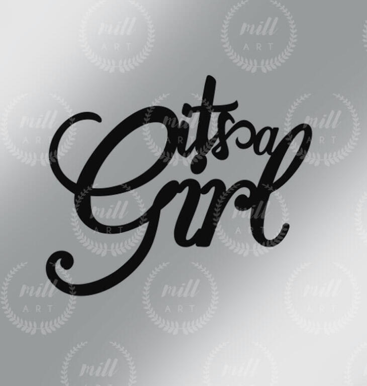 It's a girl - napis ozdobny