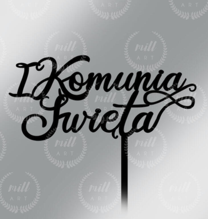 Toper Komunia Święta napis (2)