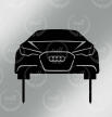 Toper AUDI czarna pleksa 
